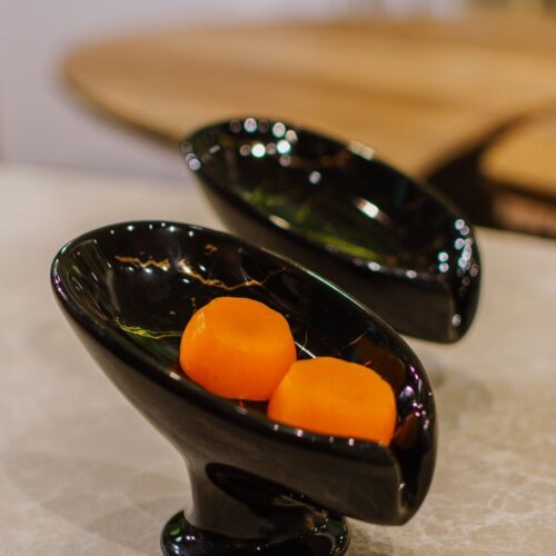 Jabonera Lesoto  (Color Negro) 13.5 x 8,5 x 9 cm