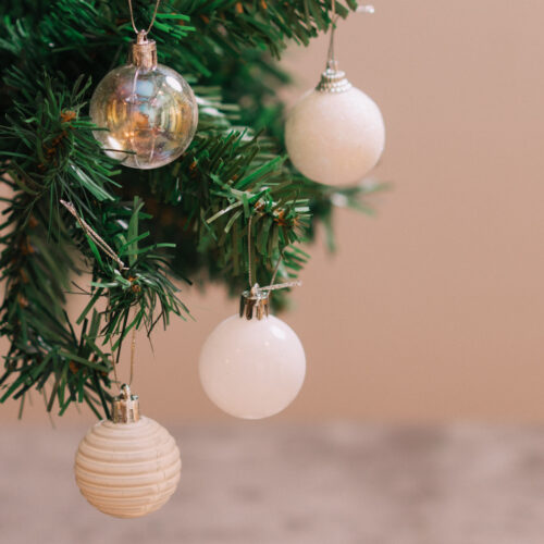 Borlas de Navidad Dante Set x 12 und 4 cm