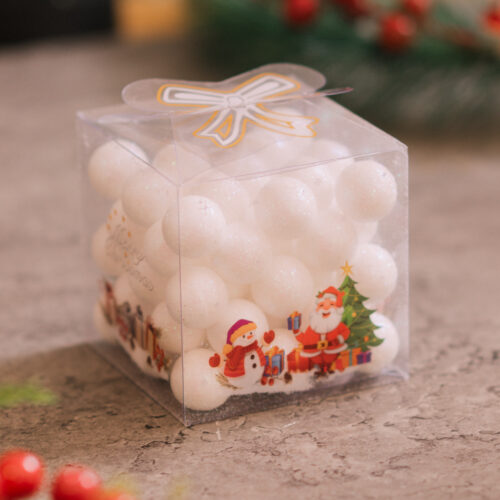 Borlas de Navidad Austin color Blanco 8 x 8 cm