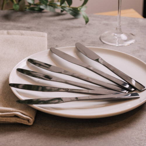 Set de Cuchillos x6 Piezas ( Color Negro )