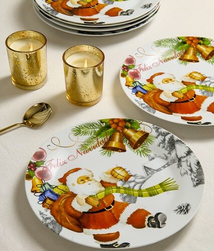 Plato de Navidad Papa Noel 27 cm