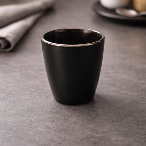 Taza Atenas 8,5 x 10,5 Cm (Color Negro)