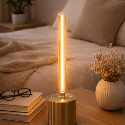 Lampara de Mesa Cuzco (Color Dorado) 8 x 30 cm