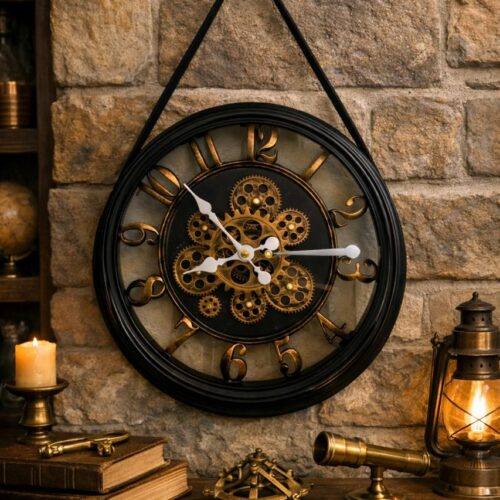 Reloj Rosetta (Color Negro) 43 Cm