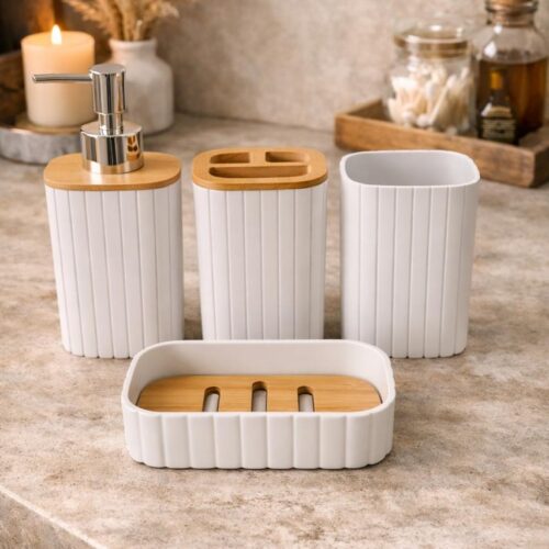 Set de Baño Jariya ( Color Blanco )