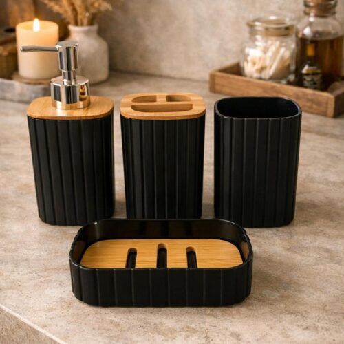 Set de Baño Jariya ( Color Negro )